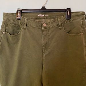 old Navy olive green jeans